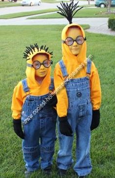 Minion Diy Halloween costumes for toddlers