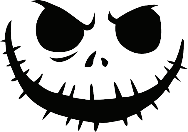 Free printable jack skellington pumpkin carving stencil templates download