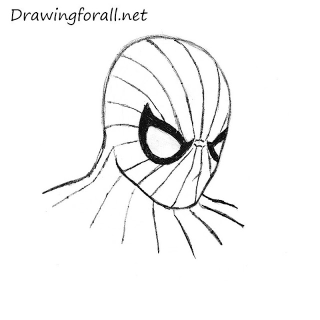 spiderman spider logo outline for pumpkin carving