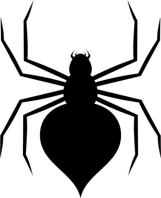 Free printable Spider halloween pumpkin carving pattern designs stencils
