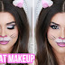 Easy and cute cat halloween makeup ideas 2017 - Cheshire kitty cat