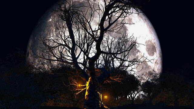 Halloween full moon hd wallpapers images pics for Iphone and Android