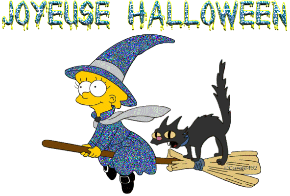 Joyeux halloween- happy halloween in french animated gif Images