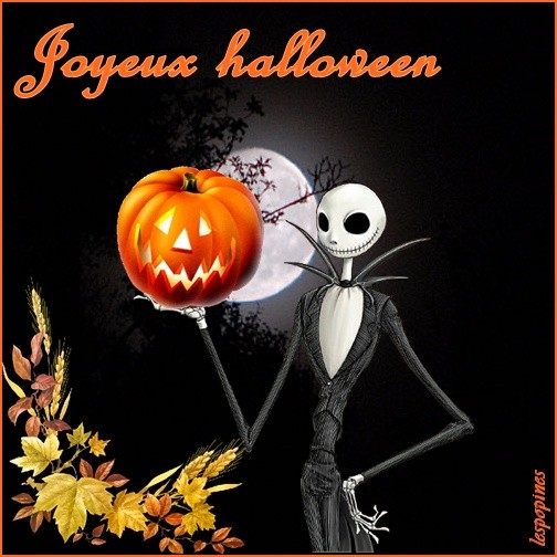 Joyeux halloween- happy halloween in french animated gif Images